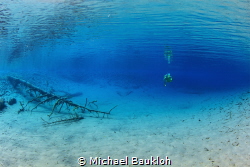 Crystal Bluewater in Lac Bleu, Arolla by Michael Baukloh 